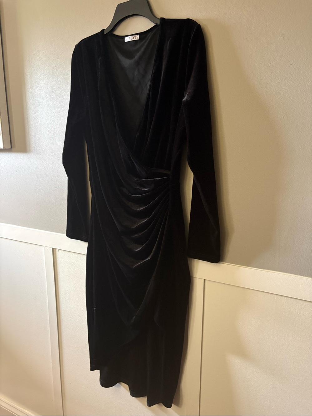 Wrap Dress – Size L – Long Sleeve Cocktail Dress